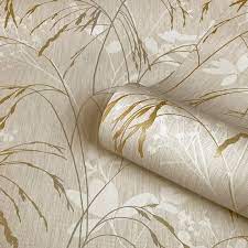 Belgravia Decor Maizie Wheat Design Yellow Gold Metallic Wallpaper 5020 Gold Metallic Wallpaper Wallpaper Contemporary Wallpaper Designs