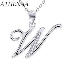 Foto hurup inisial w hitam putih. Athenaa Kalung Inisial Perak Murni 925 Perhiasan Wanita Huruf W Liontin Zirkon Alfabet Buy Huruf Liontin Kalung Awal Kalung 925 Sterling Silver Alphabet Kalung Product On Alibaba Com