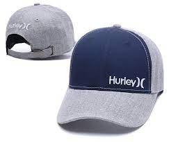 Men S Women S Hurley Corp Logo Side Embroidery Curved Dad Hat Grey Navy Nike Golf Hat Dad Hats Hip Hop Hat