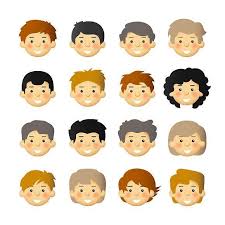 Cartoon Men Avatars With Hairstyle Cartoon Man Cartoon Hair Cartoon Character Design