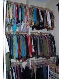 Having an organized closet is the gateway to having an organized room and an organized life. Triple Hanging Racks Efficient Clothes Shoe Storage Small Closet Closet Organization