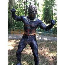 This is a very good choice, including masks. Black Panther 2018 Killmonger Golden Jaguar Costume No Mask