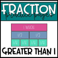 Fractions Greater Than 1 Can Be A Very Challenging Skill For Students If You Need More Practice On This Skill This Re In 2020 Writing Fractions Fractions Number Line