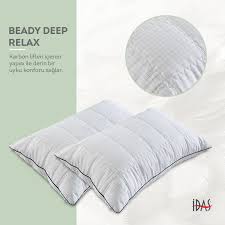 Saglikli Uykunun Olmazsa Olmazi Maksimum Konfor Saglayan Yastiktir Beady Deep Relax Antistatik Microfiber Ve Karbon Lifleri Iceren Yapis Uyku Yastiklar Deri