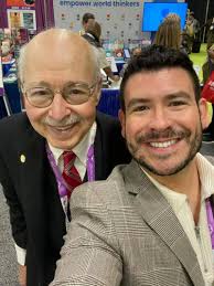 Cameron Carter & I at #NCTE2023 Conference in Columbus, Oh.