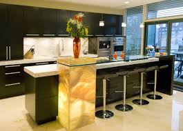 This is a beautiful luxury kitchen design that would look great in a variety of home styles ranging from traditional to ultra modern. Luxurious Island Design Ideas For High End Kitchen Countertops Marble Granite
