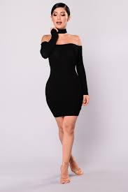 Liv Sweater Dress Black Frau Schwarz