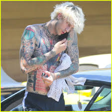 New machine gun kelly rapper hip hop music singer star poster and prints painting art wall pictures for living room home decor. Machine Gun Kelly Shows Off His Tattoos After Leaving Megan Fox S House 247 News Around The World