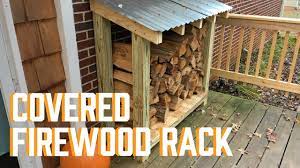 Create a handy (and stylish!) firewood tote just in time for winter weather by simply repurposing a rug. Diy Covered Firewood Rack Youtube