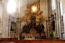Peter in the apse was made of marble and was built into the wall, that of the baptistery was movable and could be carried. The Chair Of Saint Peter In St Peter S Basilica Vatican City By Timothy Appnel Photo Stock Snapwire