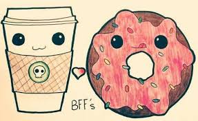 Imagine Bff Donuts And Friends Bff Drawings Drawings Of Friends Kawaii Drawings