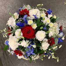 Check spelling or type a new query. Red White Blue Posy Buy Online Or Call 01474 355007
