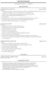 Oracle cloud financials senior consultant location details 3 days ago apply now … the oracle applications functional support specialist provides end user support in the identification and resolution of oracle and basware issues, escalates and works with internal… Functional Consultant Resume Sample Mintresume