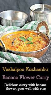 Vazhaipoo Kuzhambu Tangy And Spicy Curry With Banana Flowers Goes Well With Rice Banana Flower Indian Food Recipes Curry Recipes