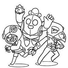 The player here will need to paint characters with a few colors available. Brawl Stars Coloring Pages Print Them For Free