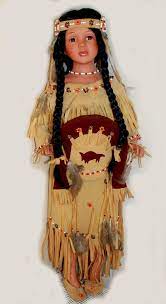 Our personal shopper can show you more figures available in our store! On Sale Goldenvale American Indian Large By Shorehousedrygoods 185 00 Native American Dolls Indian Dolls Native Dress