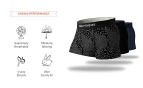 Pair Of Thieves Mens 3 Pack Cool Breeze Trunks 3 Pack Premium Mens Underwear No Swass Guarantee