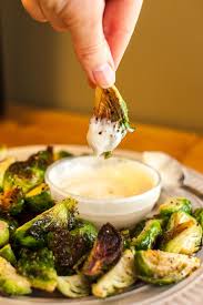The sprouts get a little crispy and the garlic will get caramelized as well! Recipe Roasted Brussels Sprouts With Garlic Aioli Recipes Sprout Recipes Food