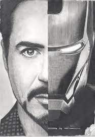 Iron man face drawing photo. I Am Ironman Drawing By Fabio Verolino Saatchi Art