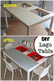 Diy Lego Table From Ikea Dining Table Instruction Diy Lego Table Project Ideas For Kids Furniture Bricolage Table Diy Lego Rangement Lego