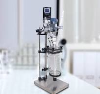 90W Lab 3L Jacketed Glass Reactor Double Layer Chemical Reaction Vessel  Digital