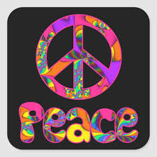 Fractal Peace Color Me Bright Stickers Zazzle Com Peace Sign Peace Pictures Colorful Backgrounds