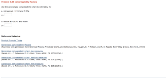 solved problem 5 85 compressibility factors use the gener