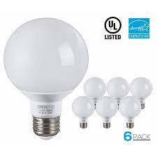 Bathroom wall lamps are essential to spread light evenly along the walls. 6 Pack G25 Globe Led Light Bulb 6w 40w Equiv Energy Star 2700k Soft White Vanity Bulb For Pendant Bathroom Dressing Room Decorative Lighting 3 Year War Led Bathroom Vanity Lights Led