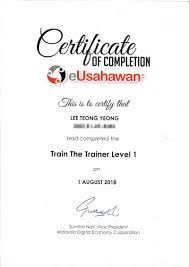 I would recommend this train the trainer. How To Become A Certified Mdec S Trainer Eusahawan Certified