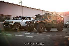 This hummer pickup truck, however, will burn no gasoline at all. The Hummer H1 Vs The Gmc Hummer Ev Stanceworks Com