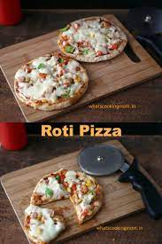 Roti Pizza Leftover Chapati Pizza Recipe Vegetarian Snacks Food Recipes