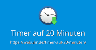 A group of twenty units may also be referred to as a score. Timer Auf 20 Minuten Online Timer Countdown
