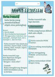 Cara menyusun kalimat topik yaitu dengan mengganti verba transitif dengan kata tugas. Contoh Kata Kerja Transitif Dan Intransitif Berbagai Contoh