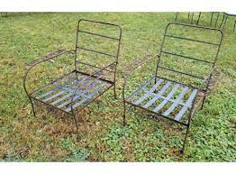 Find wrought iron in canada | visit kijiji classifieds to buy, sell, or trade almost anything! Vintage 1930 S John Salterini Wrought Iron Patio Chairs 489507 Auctionninja Com
