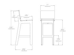 Read our guide to learn how to find the perfect chair height and width. Fresh Air Bar Stool Loll Designs