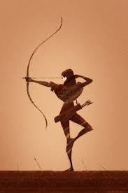 Black Bow And Arrow Silhouette Archer By Wildweasel339 Female Ranger Bow Arrow Pose Illustration Silhouette Armor Clothes Clothing Fashion Player Charact Fantasy Art Illustration Art Artwork