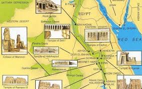 The maps of egypt are just few of the many available. Map With The Most Important Monuments Of Egypt
