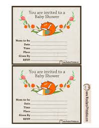 Check spelling or type a new query. Free Printable Woodland Baby Shower Party Invitations