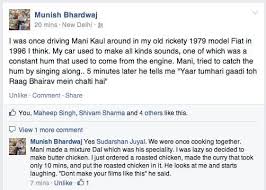 Mani Kaul stories.