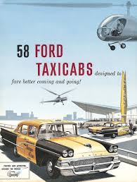 Image result for Taxi Cab Federal Yellow 1956 Fleet