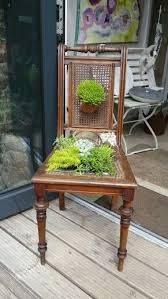 Bepflanzter Stuhl Garten Deko Garten Stuhle