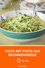 Pasta Mit Pesto Aus Brunnenkresse Rezept Pesto Pasta Brunnenkresse Pesto