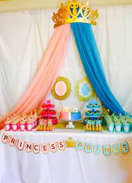 Gender Reveal Princess Or Prince Theme Gender Reveal Party Decorations Gender Reveal Party Theme Gender Reveal Themes