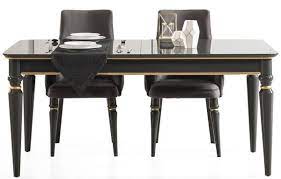 Dining room/ kitchen table and 6 chairs. Casa Padrino Luxury Art Deco Dining Table Black Gold 170 208 X 90 X H 76 Cm Noble Extendable Dining Room Table Art Deco Dining Room Furniture
