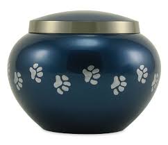 Many times the exact same product is listed twice, once as a pet urn and a second time as a keepsake urn, a small urn, or a child urn. Small Moonlight Blue Pewter Odyssey Paw Print Pet Cremation Urn