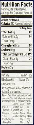 jim dandy quick grits nutrition facts