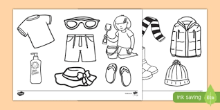 Leave your comment to let me. Seasonal Clothes Pictures To Colour In Primary Resource