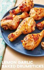 Lemon Garlic Baked Drumsticks Make Dinner Easy Recipe Drumstick Recipes Chicken Drumstick Recipes Chicken Recipes