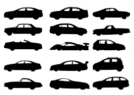 15 Old And New Car Silhouettes Free Vector Download Car Silhouette Silhouette Painting Silhouette