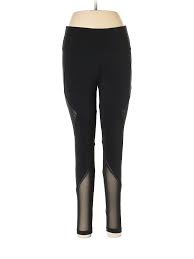 details about bally total fitness women black active pants m